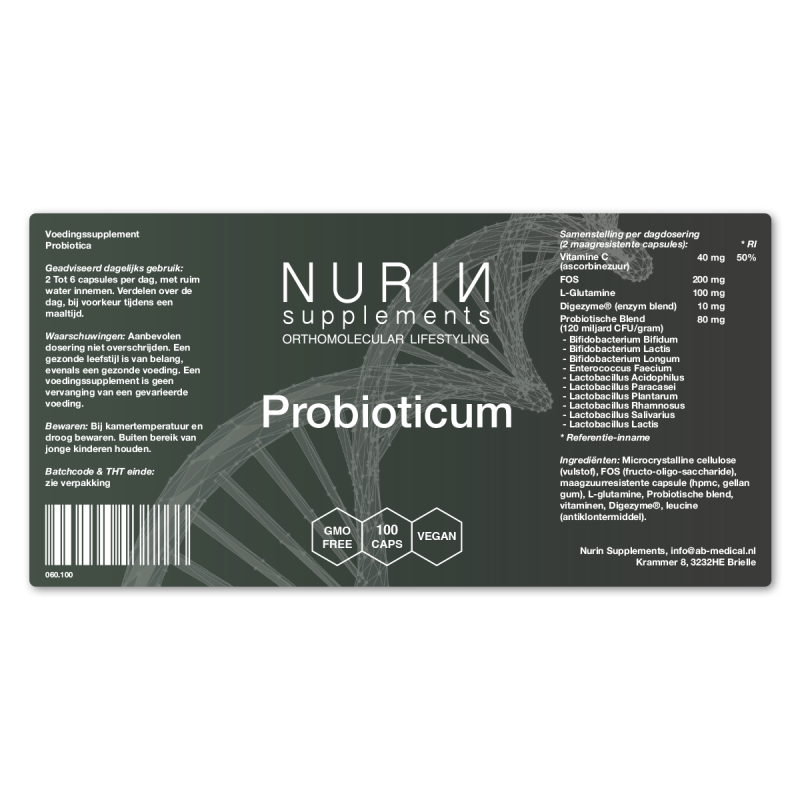 Probioticum: Inhoud 100 Capsules  - Afbeelding 2