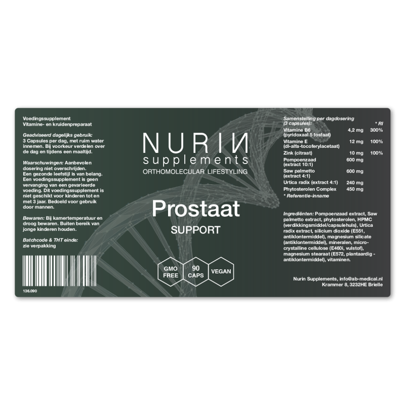 Prostaat Support: Inhoud 90 Vcaps - Afbeelding 2