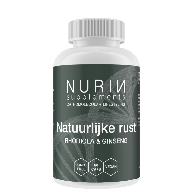 Natuurlijke rust: Rhodiola & Ginseng Inhoud 60 Vcaps