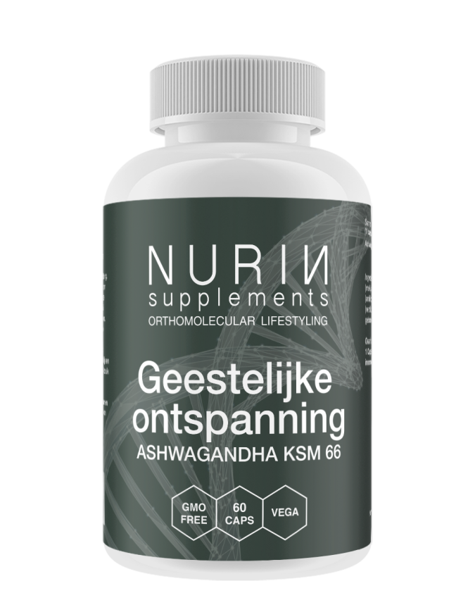 Geestelijke ontspanning/ Ashwagandha KSM66 extract Inhoud 60 Vcaps