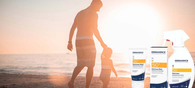 dermasence zonbeschermin zonnebrand tegen UV licht sterke zonbescherming