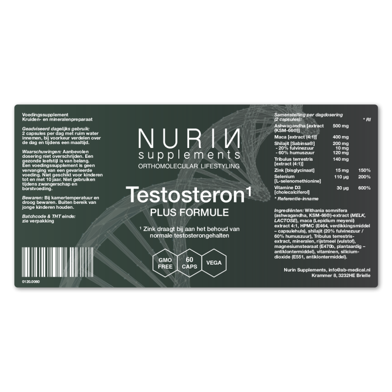 Testosteron Plus Formule 60 Caps - Afbeelding 2